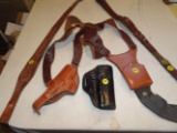 Bianchi Shoulder Holster, Block Holster & 2Rifle Slings