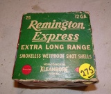 Remington Express Full Box Lid Missing 1 Box