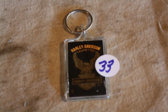 Vintage Harley Davidson Cigarettes Key chain. Unique Tobacco Item