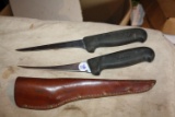 R H Forschner Victorinox Knives, 806-F-6 1 sheath. Clean sharp