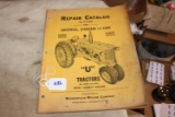 Minneapolis - Moline u tractors repair catalog