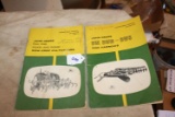 John Deere manuals cultivations and harrows