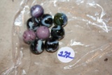 purple black marbles