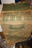 green top brand burlap sack
