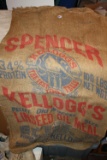 Spencer Kellogg's burlap sack