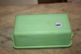 Jane Ray jadeite butter covered dish