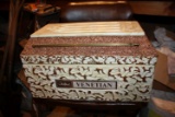 Rare Venetian salesman sample display coffin. Ornate 9.5x18x11