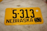 1953 License plate with year tag