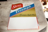 Storz Triumph Beer stand up sign.