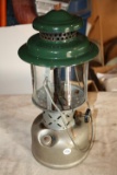 Coleman lantern, model 220D A 47, Pyrex Coleman shade