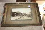 Rare street scene photo Shelby Nebr May 11, 1936 Paving 8x10