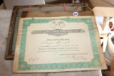 Rare Member Radio International Guild Active Member Certificate Jan 1, 1930