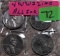 (4) WW2 Zinc Cents