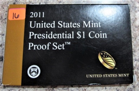 2011 United States Mint Presidential $1 Coin Proof Set