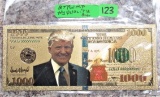 (2) 24K Gold Trump Bills