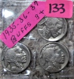 1935, 1936, 1937 Buffalo Nickels