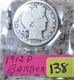1912-P Barber Half