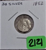 1853 Three Cent Silver