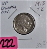 1913 T2 Buffalo Nickel