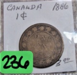 1886 Canadian Large Cent