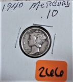 1940 Mercury Dime