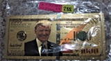 (6) 24K Gold Trump Bills