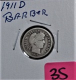 1911-D Barber Dime