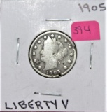 1905 Liberty V Cent