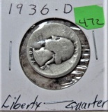 1936-D Liberty Quarter