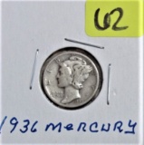 1936 Mercury Dime