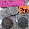 1936 Buffalo Nickel, 1909 Indian Head, 1943 WW2 Zinc