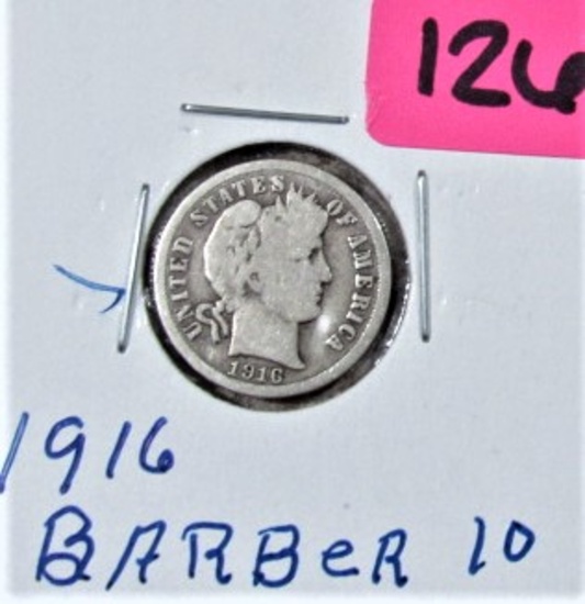 1916 Barber Dime