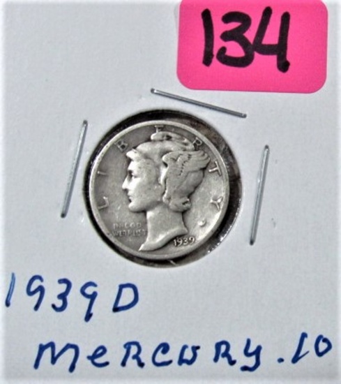 1939-D Mercury Dime