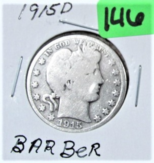 1915-D Barber Half