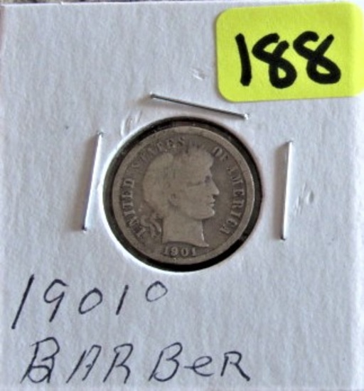 1901-O Barber Dime