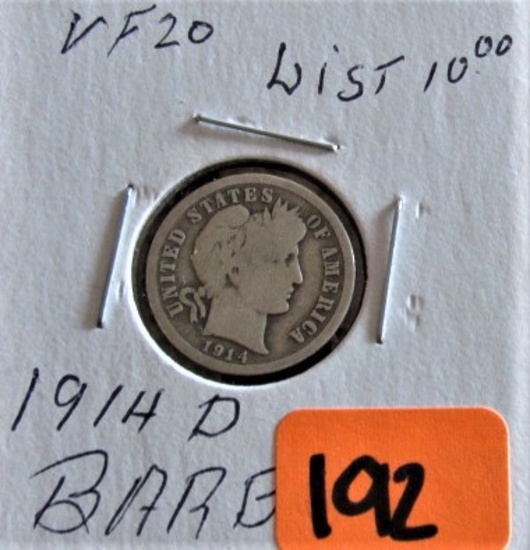 1914-D Barber Dime