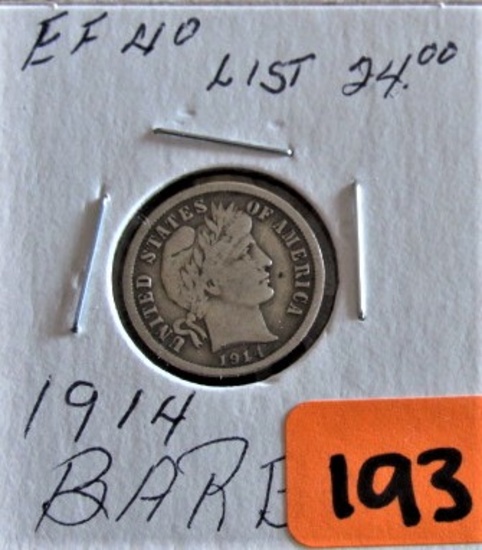 1914 Barber Dime