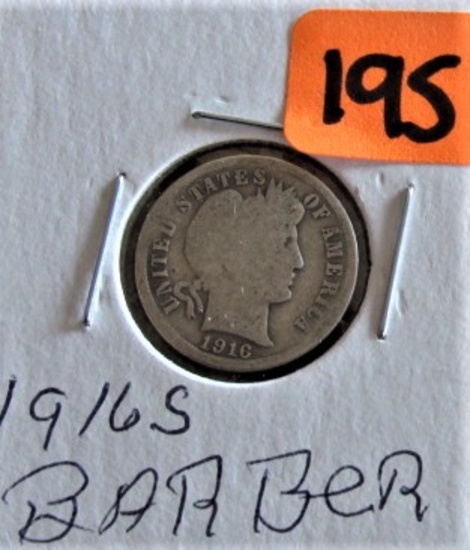 1916-S Barber Dime