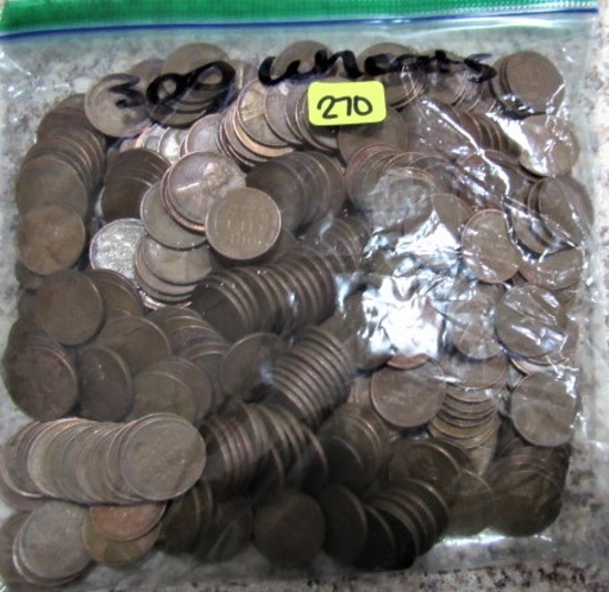 300 Wheat Cents