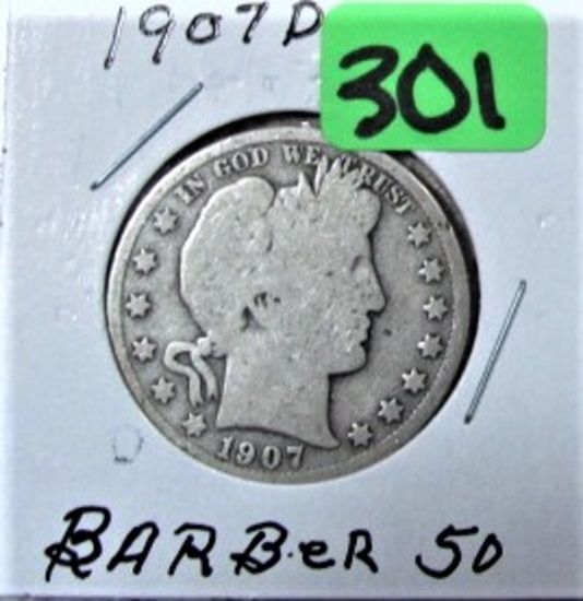 1907-O Barber Half