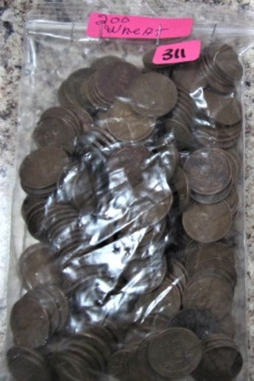 200 Wheat Cents