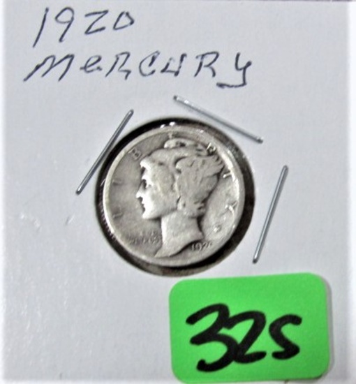 1920 Mercury Dime