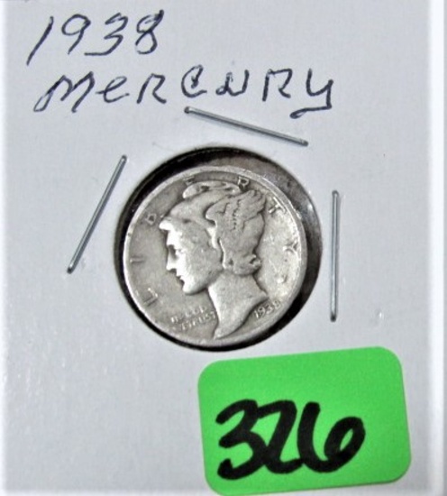 1938 Mercury Dime