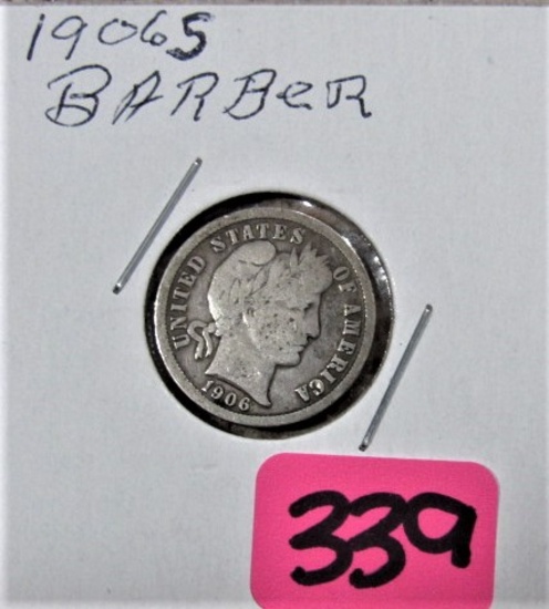 1906-S Barber Dime