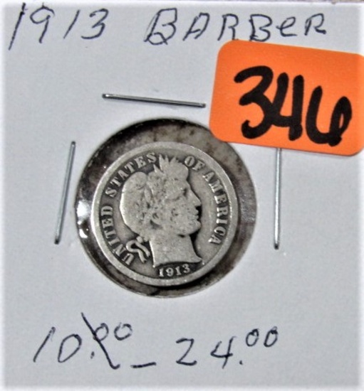 1913 Barber Dime