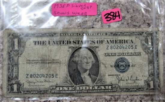 1935P Silver Certificate