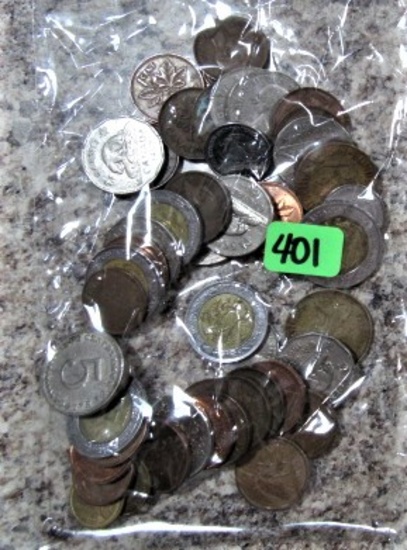 (50) Foreign Coins