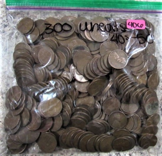 300 Wheat Cents