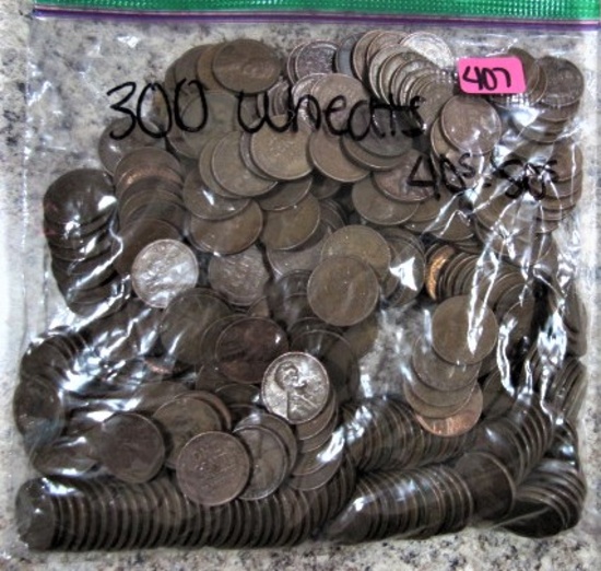 300 Wheat Cents