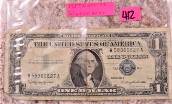 1957 B Series Silver Certificate